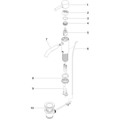 Dornbracht - META 33501660 - Chrom gebürstet - Reach 125 mm - Badezimmerarmatur Dornbracht - META 33501660 - Chrom gebürstet - Reach 125 mm - Badezimmerarmatur