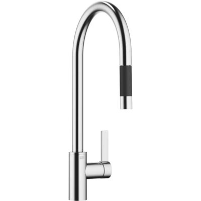Dornbracht TARA ULTRA Grifo de Cocina de Acero Inoxidable Cepillado - 240mm Pull-down Dornbracht TARA ULTRA Grifo de Cocina de Acero Inoxidable Cepillado - 240mm Pull-down