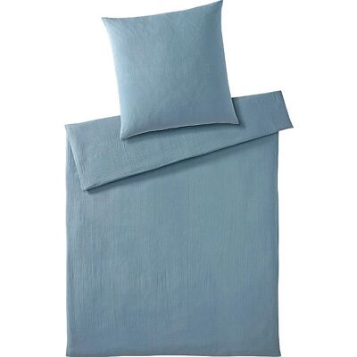 ELEGANTE Smooth Blau Baumwoll Bettwäsche - Bettwäsche ELEGANTE Smooth Blau Baumwoll Bettwäsche - Bettwäsche