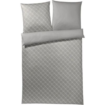 Joop! Beigefarbene Baumwollbettwäsche - Doppelbett mit Kornblumenmuster Joop! Beigefarbene Baumwollbettwäsche - Doppelbett mit Kornblumenmuster