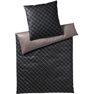 JOOP! Satin-Bettwäsche "Double" Schwarz Silber - Bettwäsche-Set JOOP! Satin-Bettwäsche "Double" Schwarz Silber - Bettwäsche-Set