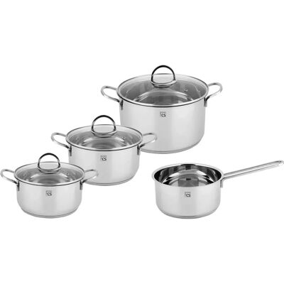 CS KOCH-SYSTEME Trier Kochgeschirr-Set - Edelstahl, Induktion CS KOCH-SYSTEME Trier Kochgeschirr-Set - Edelstahl, Induktion
