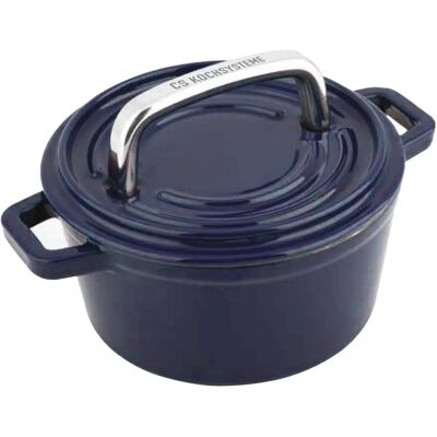 Carl Schmidt Sohn Alpen Gusseisen Kochgeschirr - 14cm, Dunkelblau, Für Induktion Carl Schmidt Sohn Alpen Gusseisen Kochgeschirr - 14cm, Dunkelblau, Für Induktion