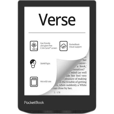 PocketBook Verse de 6 polegadas E Ink Carta - Cinza - leitor de livros eletrônicos PocketBook Verse de 6 polegadas E Ink Carta - Cinza - leitor de livros eletrônicos