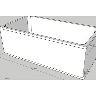 Schedel Bette Starlet Support de baignoire - 150x80mm - Publicité Schedel Bette Starlet Support de baignoire - 150x80mm - Publicité