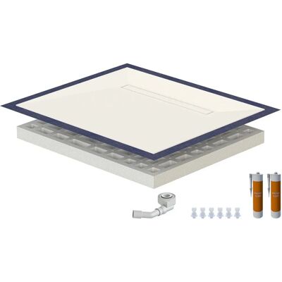 Schedel Slope-Plus Mineral-Duschelement - Bodeneben, 120x100cm, Rinne Schedel Slope-Plus Mineral-Duschelement - Bodeneben, 120x100cm, Rinne