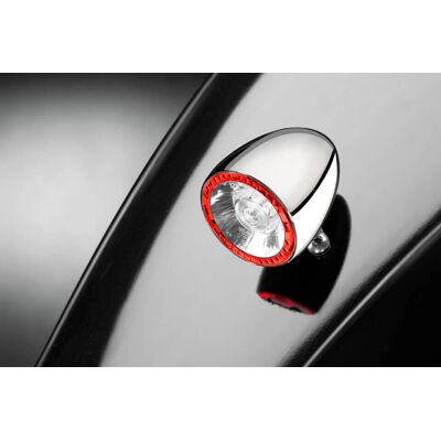 Achterremlicht Eenheid Bullet 1000 RB - Chroom, Helder Glas - Achterremlicht Achterremlicht Eenheid Bullet 1000 RB - Chroom, Helder Glas - Achterremlicht