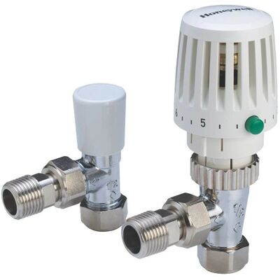 Honeywell Home - Valencia VTL120-15A - Angled - 15mm - Radiator Valve Honeywell Home - Valencia VTL120-15A - Angled - 15mm - Radiator Valve