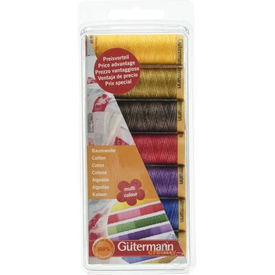 Gutermann Katoen Multikleur Draadset - 100m Gutermann Katoen Multikleur Draadset - 100m