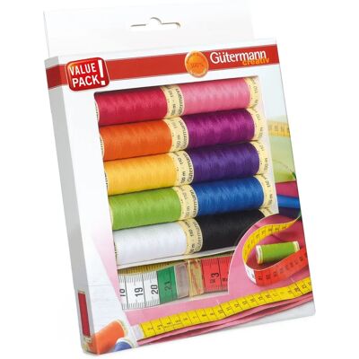 Gutermann Flerfärgad Trådsats - 100m Syset Gutermann Flerfärgad Trådsats - 100m Syset
