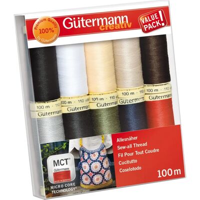 Gütermann Gutermann Sew-all 100% Polyester Tråd - 10 Rullar Gütermann Gutermann Sew-all 100% Polyester Tråd - 10 Rullar