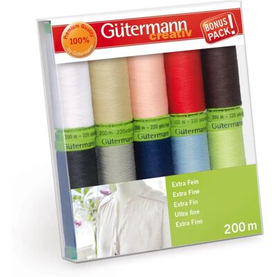 Gutermann Extra Fine Sicksäck - Flerfärgad Gutermann Extra Fine Sicksäck - Flerfärgad