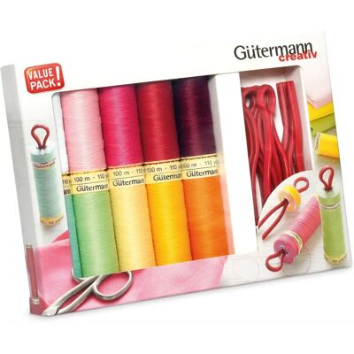 Gütermann Gutermann Sew-All Set Plus - 10 Carretes Hilo de Poliéster Gütermann Gutermann Sew-All Set Plus - 10 Carretes Hilo de Poliéster