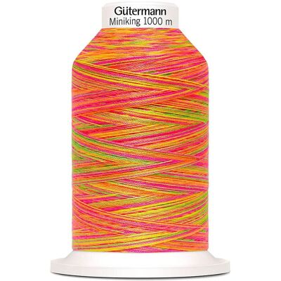 Gutermann Mehrfarbiger Miniking Overlockfaden - 1000m Gutermann Mehrfarbiger Miniking Overlockfaden - 1000m