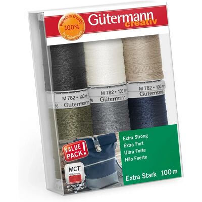 Conjunto de Fios Gutermann Extra Forte - Multicolorido - Conjunto de fios Conjunto de Fios Gutermann Extra Forte - Multicolorido - Conjunto de fios