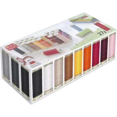 Conjunto de Fios Gutermann Sew All - Cores Variadas - 27 Bobinas Conjunto de Fios Gutermann Sew All - Cores Variadas - 27 Bobinas