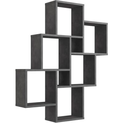 Étagère Murale FMD "Laurio 2" 8 Compartiments gris - Publicité Étagère Murale FMD "Laurio 2" 8 Compartiments gris - Publicité
