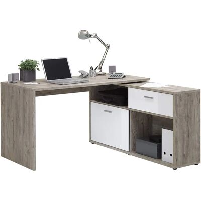 FMD Diego Eckschreibtisch - Hochglanzfronten - 138x75x67.5cm FMD Diego Eckschreibtisch - Hochglanzfronten - 138x75x67.5cm