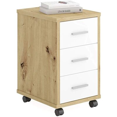 FMD Diego 2 Rollcontainer - 3 Schubladen Büro mobil FMD Diego 2 Rollcontainer - 3 Schubladen Büro mobil