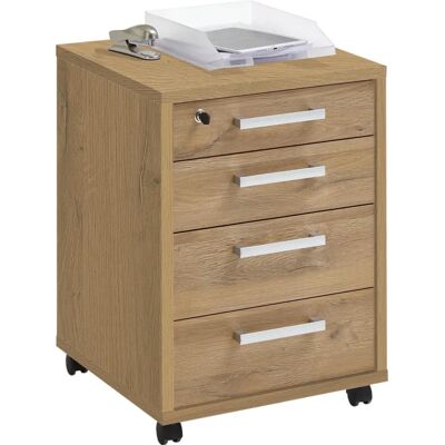 FMD Calvi Rollcontainer - Tragbarer 4-Schubladen-Schrank FMD Calvi Rollcontainer - Tragbarer 4-Schubladen-Schrank