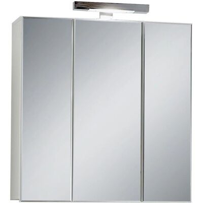 FMD Zamora Armario Espejo de Pared - 3 Puertas, Blanco, 70cm FMD Zamora Armario Espejo de Pared - 3 Puertas, Blanco, 70cm