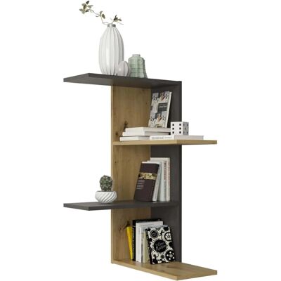 Étagère d'angle murale FMD Haarlem - 4 compartiments - 45cm x 45cm x 77.5cm - Publicité Étagère d'angle murale FMD Haarlem - 4 compartiments - 45cm x 45cm x 77.5cm - Publicité