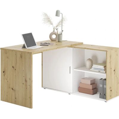 FMD Valley Eckschreibtisch - Weiß - 118x75x60,5 cm - Robust & Nachhaltig FMD Valley Eckschreibtisch - Weiß - 118x75x60,5 cm - Robust & Nachhaltig