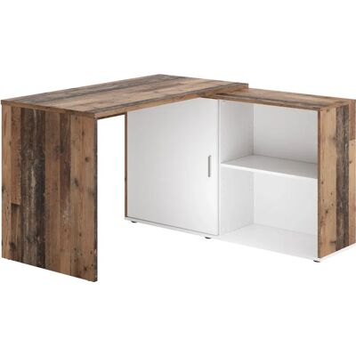 FMD Valley Escritorio de esquina - Blanco 118cm x 75cm - Escritorio FMD Valley Escritorio de esquina - Blanco 118cm x 75cm - Escritorio