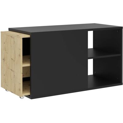 VidaXL 444232 TV-Schrank - Moderner skandinavischer Fernsehtisch mit Regalen VidaXL 444232 TV-Schrank - Moderner skandinavischer Fernsehtisch mit Regalen