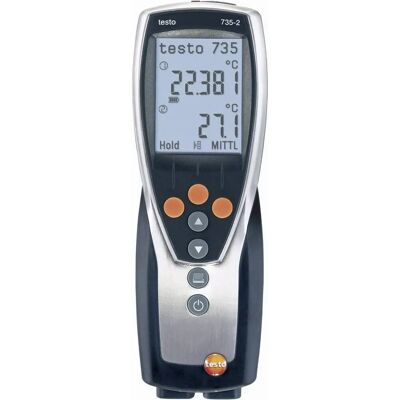 Digitalt termometer Testo 735-2 - Høj præcision, trådløs, -200°C til +1370°C Digitalt termometer Testo 735-2 - Høj præcision, trådløs, -200°C til +1370°C