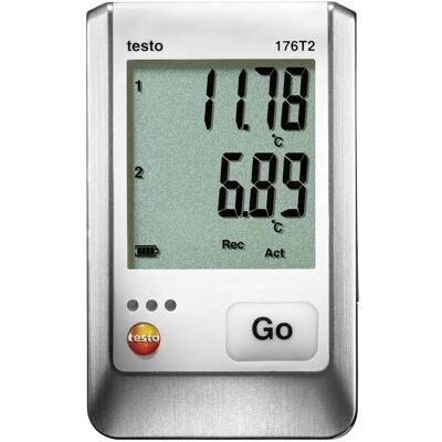Testo 0572 1762 176 T2 Temperatuur Data Logger - IP65, USB, SD Testo 0572 1762 176 T2 Temperatuur Data Logger - IP65, USB, SD