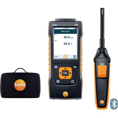 Testo Hygrometer Set - Klimaatgegevensmeting met Bluetooth Testo Hygrometer Set - Klimaatgegevensmeting met Bluetooth