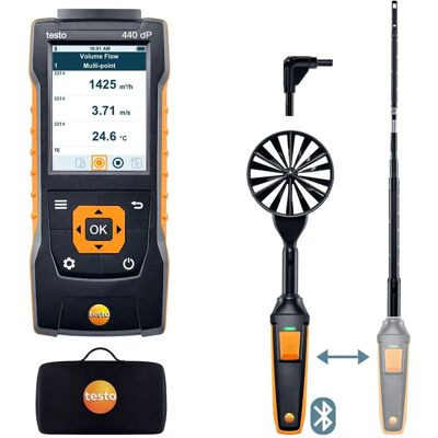 Testo Delta P Luftstrøm ComboKit 1 - Anemometer Testo Delta P Luftstrøm ComboKit 1 - Anemometer