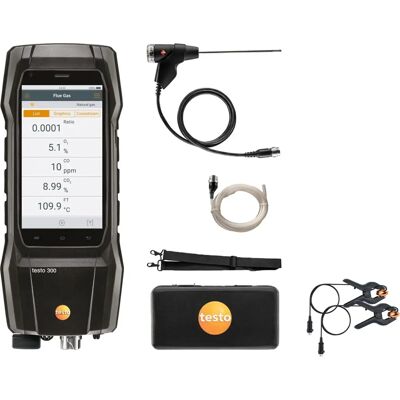 Testo 300+ Flue Gas Analyser Advanced Kit - EN 50379, Parts 1-3 compliant Testo 300+ Flue Gas Analyser Advanced Kit - EN 50379, Parts 1-3 compliant