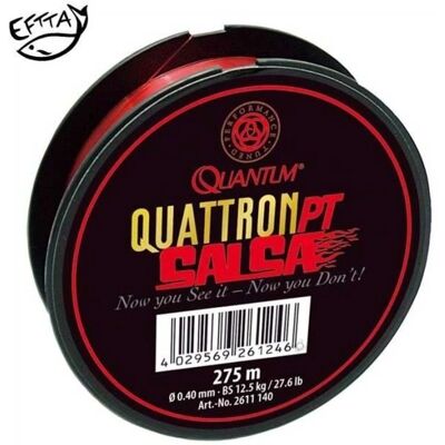 Quantum Quattron Salsa Rot 275m 0.18mm 2,8kg - Angelschnur Quantum Quattron Salsa Rot 275m 0.18mm 2,8kg - Angelschnur