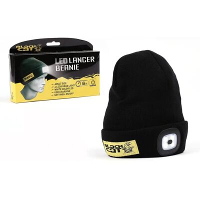 Bonnet LED Black Cat - Unisexe pour l'hiver et outdoor - Publicité Bonnet LED Black Cat - Unisexe pour l'hiver et outdoor - Publicité
