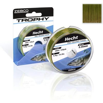 Zebco Trophy Hecht Monofilament 200 M Grün - Angelschnur Zebco Trophy Hecht Monofilament 200 M Grün - Angelschnur