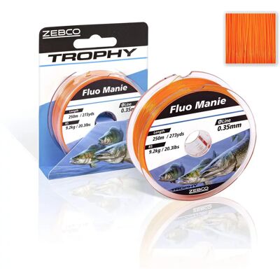 Zebco Trophy Manie 300 M Orange - Ligne de Pêche - Publicité Zebco Trophy Manie 300 M Orange - Ligne de Pêche - Publicité