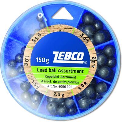 Zebco Bleikugeln Set - 7 Größen, 150g - Angelausrüstung Zebco Bleikugeln Set - 7 Größen, 150g - Angelausrüstung