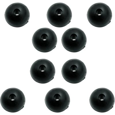 Perles en Caoutchouc BLACK CAT - 10 pièces - Publicité Perles en Caoutchouc BLACK CAT - 10 pièces - Publicité