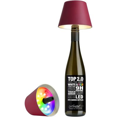 Sompex Top 2.0 Burgund LED-Tischlampe - Wiederaufladbar Sompex Top 2.0 Burgund LED-Tischlampe - Wiederaufladbar
