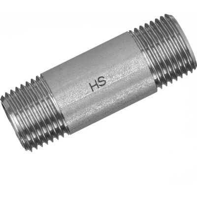 Magni - HS Edelstahl-Rohrdoppelnippel 23 konisches Gewinde - 120 mm - Pipe fitting Magni - HS Edelstahl-Rohrdoppelnippel 23 konisches Gewinde - 120 mm - Pipe fitting