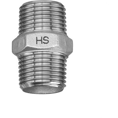 Hermann Schmidt Edelstahl-Doppelnippel 3/4" - Rohrverbindung Hermann Schmidt Edelstahl-Doppelnippel 3/4" - Rohrverbindung