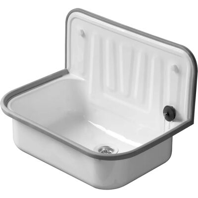 Évier en Acier Blanc Hermann Schmidt - 49,7x38,3x33cm - Sans Trop-plein/Sans Trou de Robinet - Publicité Évier en Acier Blanc Hermann Schmidt - 49,7x38,3x33cm - Sans Trop-plein/Sans Trou de Robinet - Publicité