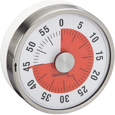 Technoline KZW V Timer - Silver/White - 60 Min Technoline KZW V Timer - Silver/White - 60 Min