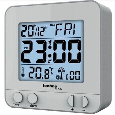 Réveil Technoline WT 235 - Radio piloté, Argent Réveil Technoline WT 235 - Radio piloté, Argent