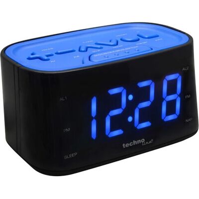 Technoline WT 465 FM radio väckarklocka - Svartblå Technoline WT 465 FM radio väckarklocka - Svartblå