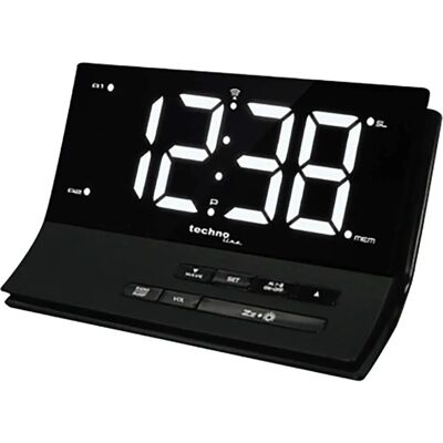 Réveil radio Techno Line WT 482 - Noir Réveil radio Techno Line WT 482 - Noir