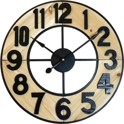 Technoline Wall Clock - Rustic/Retro - 60cm XXL Technoline Wall Clock - Rustic/Retro - 60cm XXL