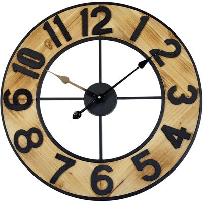 Technoline Wanduhr - Rustikal/Retro - 60cm XXL Technoline Wanduhr - Rustikal/Retro - 60cm XXL